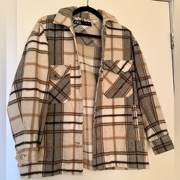 Zara Plaid Overshirt (Shacket) - Picture 3 of 4